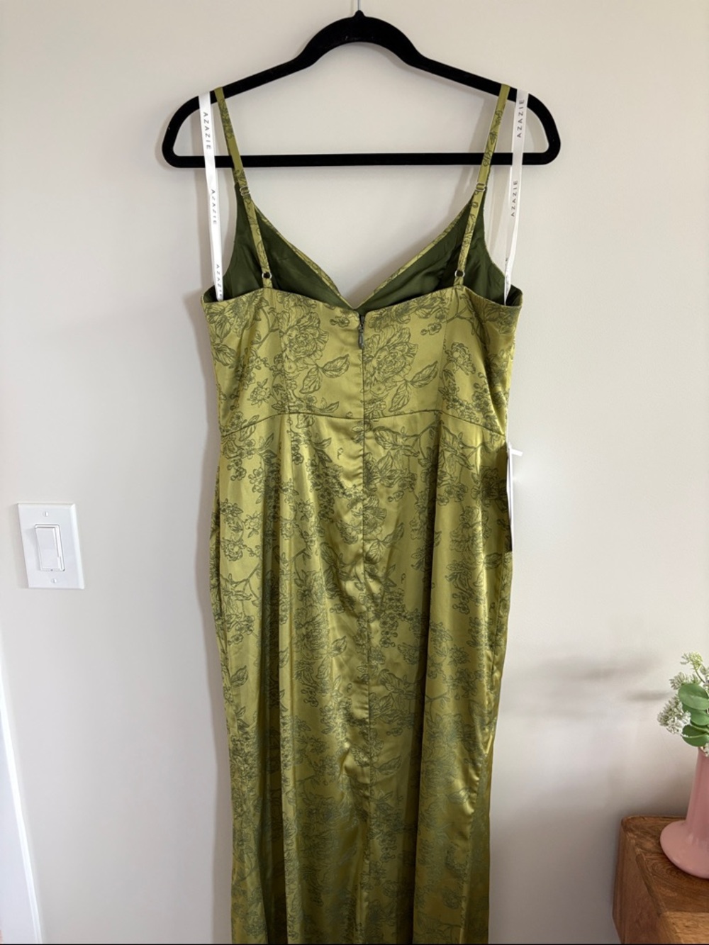 NWT Azazie Leah Moss Navy Gown - Picture 10 of 13